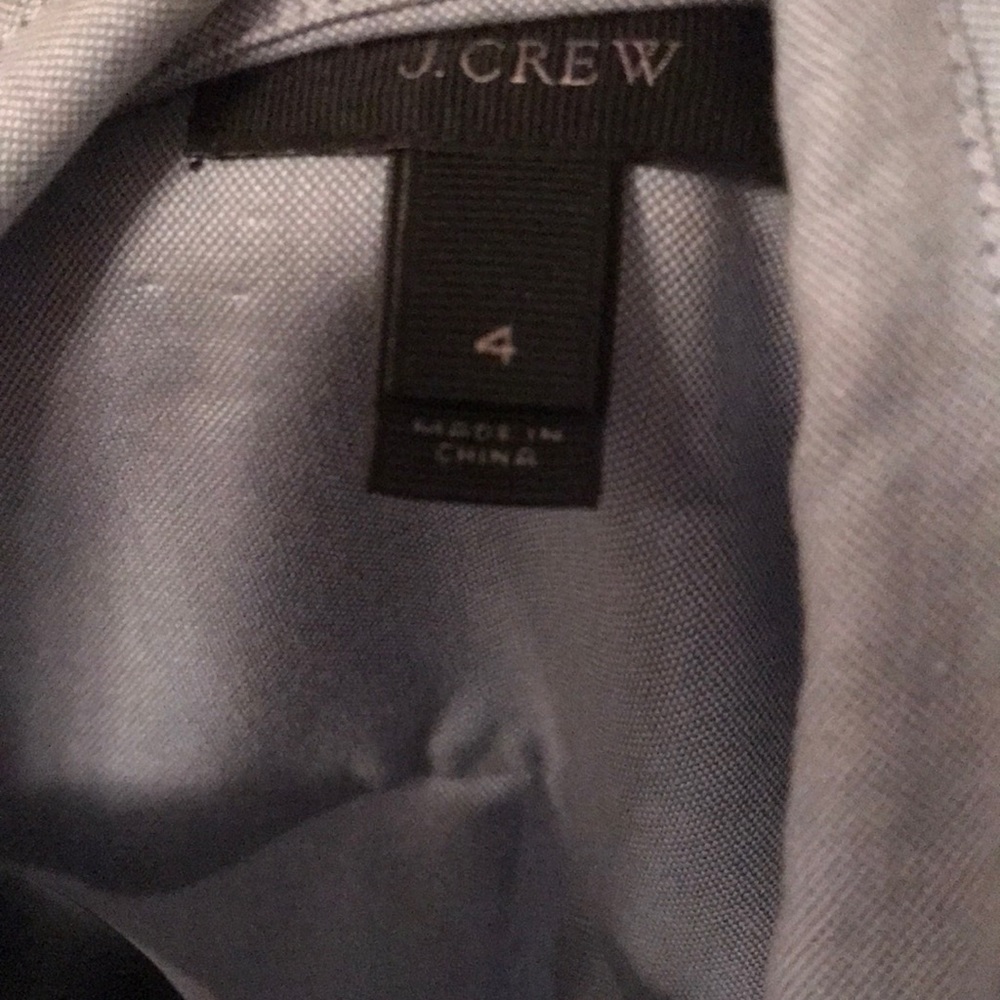 Jcrew Chambray Button Down Embellished Collar Vguc - image 6